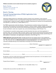 Form DH-MQA1094 Nursing Licensure by Examination Application - Florida, Page 22