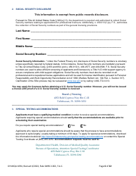 Form DH-MQA1094 Nursing Licensure by Examination Application - Florida, Page 6