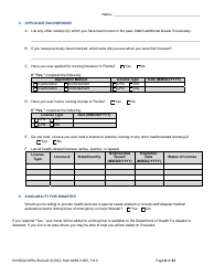 Form DH-MQA1094 Nursing Licensure by Examination Application - Florida, Page 8
