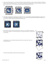 Magical Galaxy Pillow Sewing Pattern Templates, Page 4