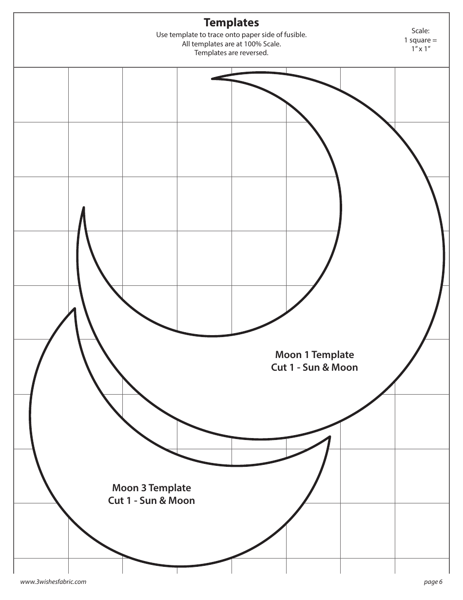 Magical Galaxy Pillow Sewing Pattern Templates, Page 6