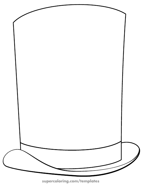 Top Hat Outline Template