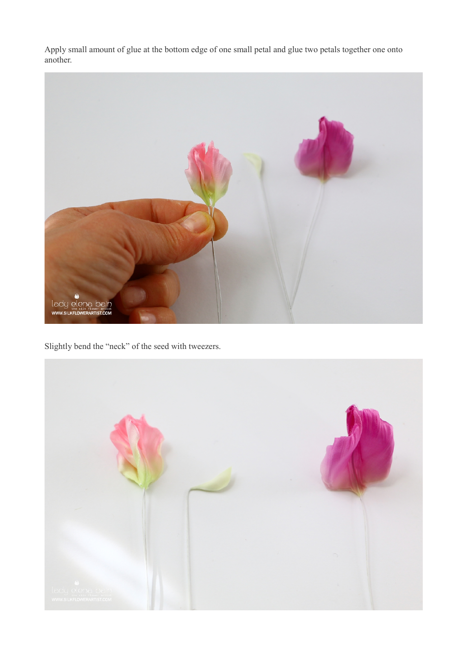 Silk Sweet Pea Hand-Craft Templates, Page 12