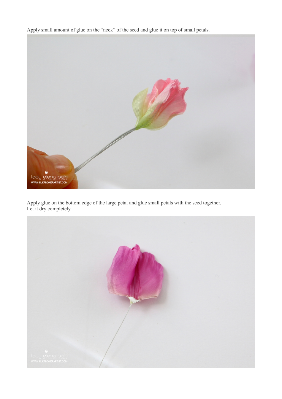 Silk Sweet Pea Hand-Craft Templates, Page 13