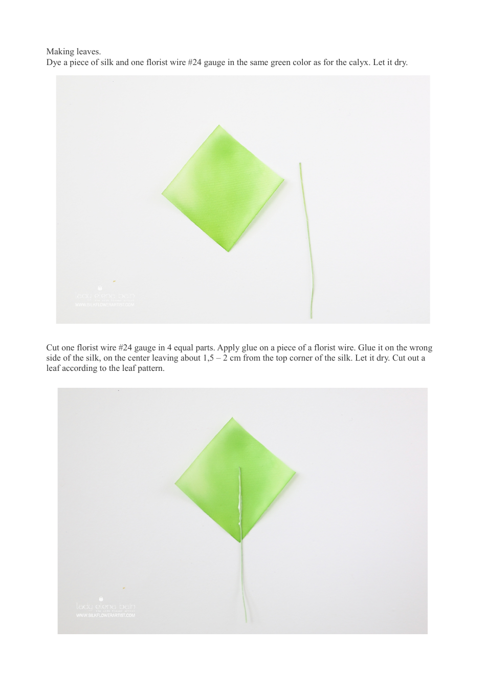 Silk Sweet Pea Hand-Craft Templates, Page 17