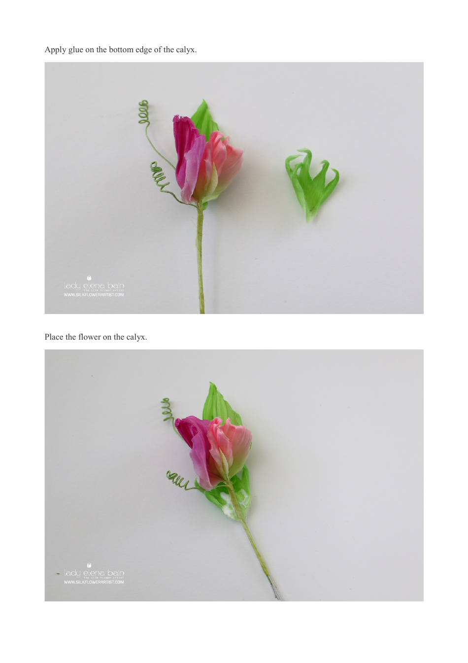 Silk Sweet Pea Hand-Craft Templates, Page 19