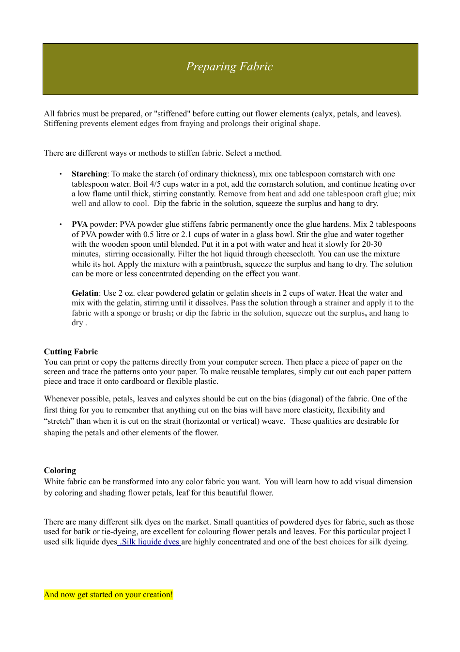 Silk Sweet Pea Hand-Craft Templates, Page 3