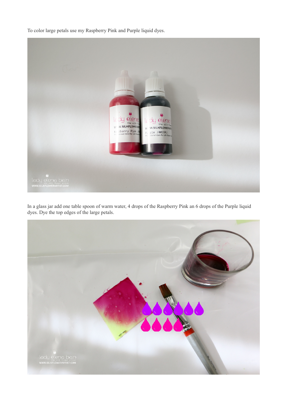 Silk Sweet Pea Hand-Craft Templates, Page 7