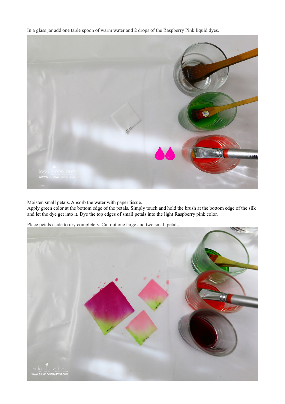 Silk Sweet Pea Hand-Craft Templates, Page 8