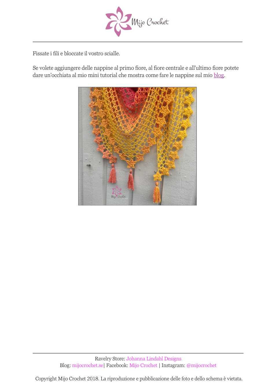 Tea Flower Crochet Pattern (Italian), Page 11