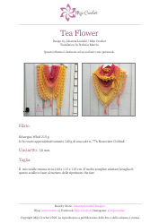 Document preview: Tea Flower Crochet Pattern (Italian)