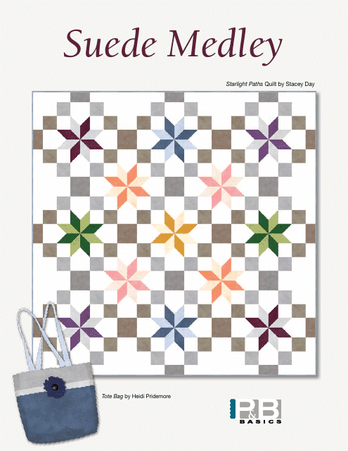 Starlight Paths Tote Bag Quilt Pattern Template