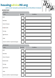 Inventory Template for Tenants and Landlords, Page 3