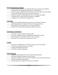 Business Inventory Checklist Template - Tri-County Economic Development Alliance, Inc, Page 2
