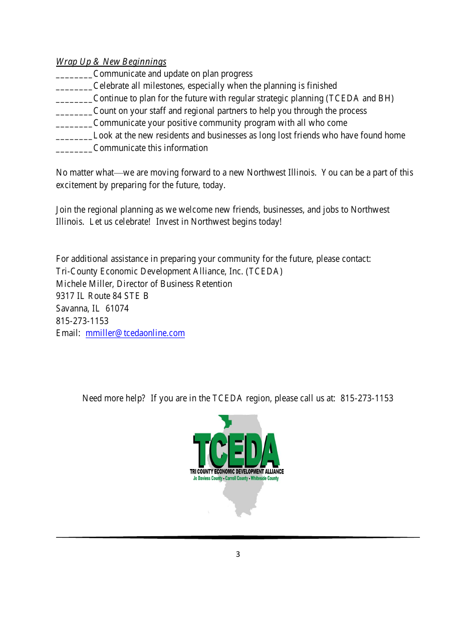 Business Inventory Checklist Template - Tri-County Economic Development Alliance, Inc, Page 3