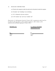 SBA Form 2229 Premier Certified Lenders Program Security Agreement, Page 7