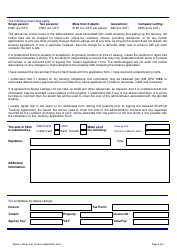 &quot;Tenant Application Form - Space Lettings Ltd&quot;, Page 2