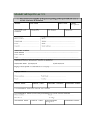 Document preview: Individual Credit Report Request Form - Kenya