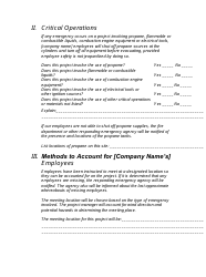 &quot;Emergency Action Plan Template&quot;, Page 4