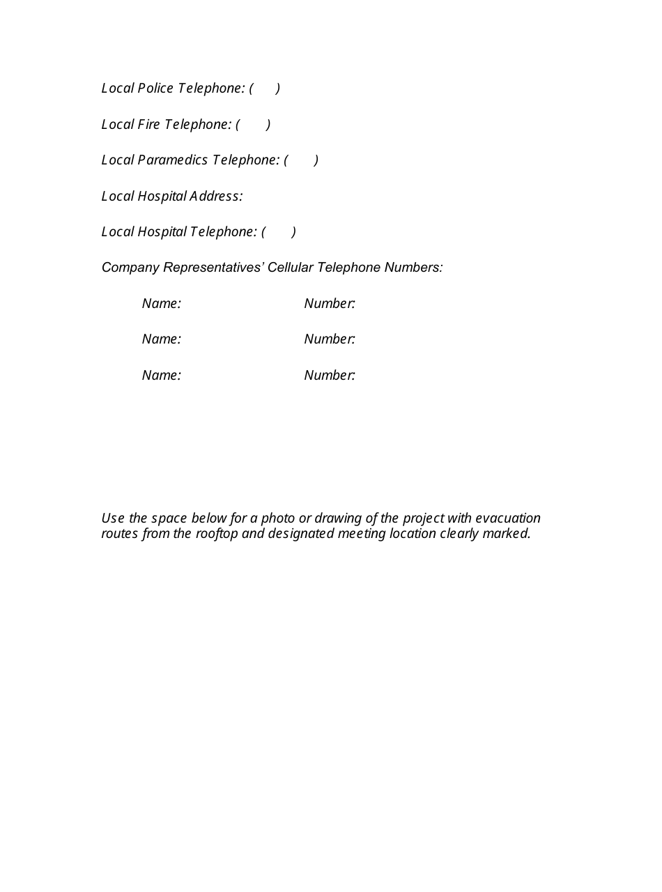 Emergency Action Plan Template, Page 6