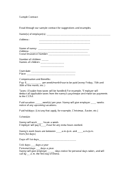 &quot;Sample Contract Template&quot;