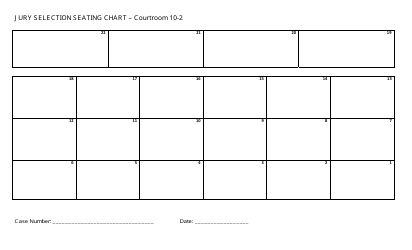 &quot;Jury Selection Seating Chart Template - 44 Jurors&quot;, Page 2
