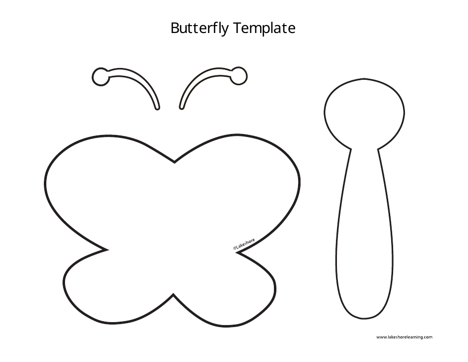Butterfly Template - Free Printable | TemplateRoller