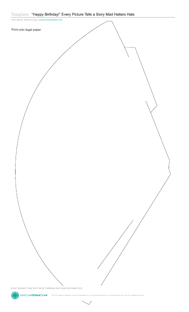 Mad Hatters Hat Template Image