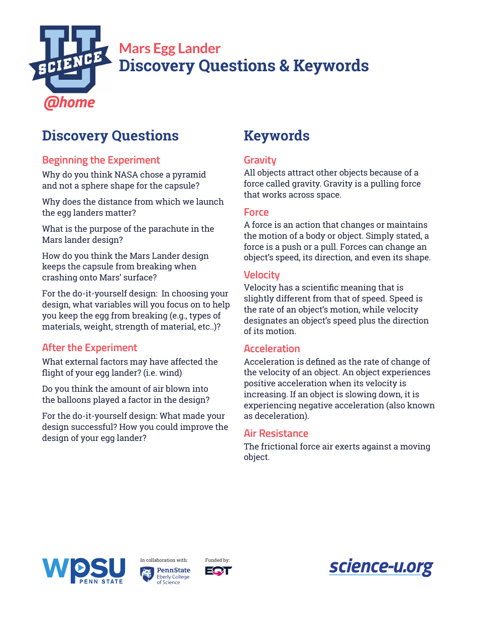 Paper NASA Egg Lander Capsule Template, Page 3