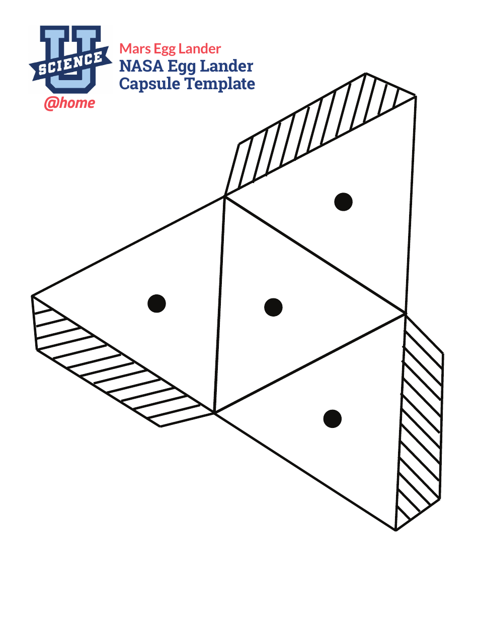Paper NASA Egg Lander Capsule Template, Page 4