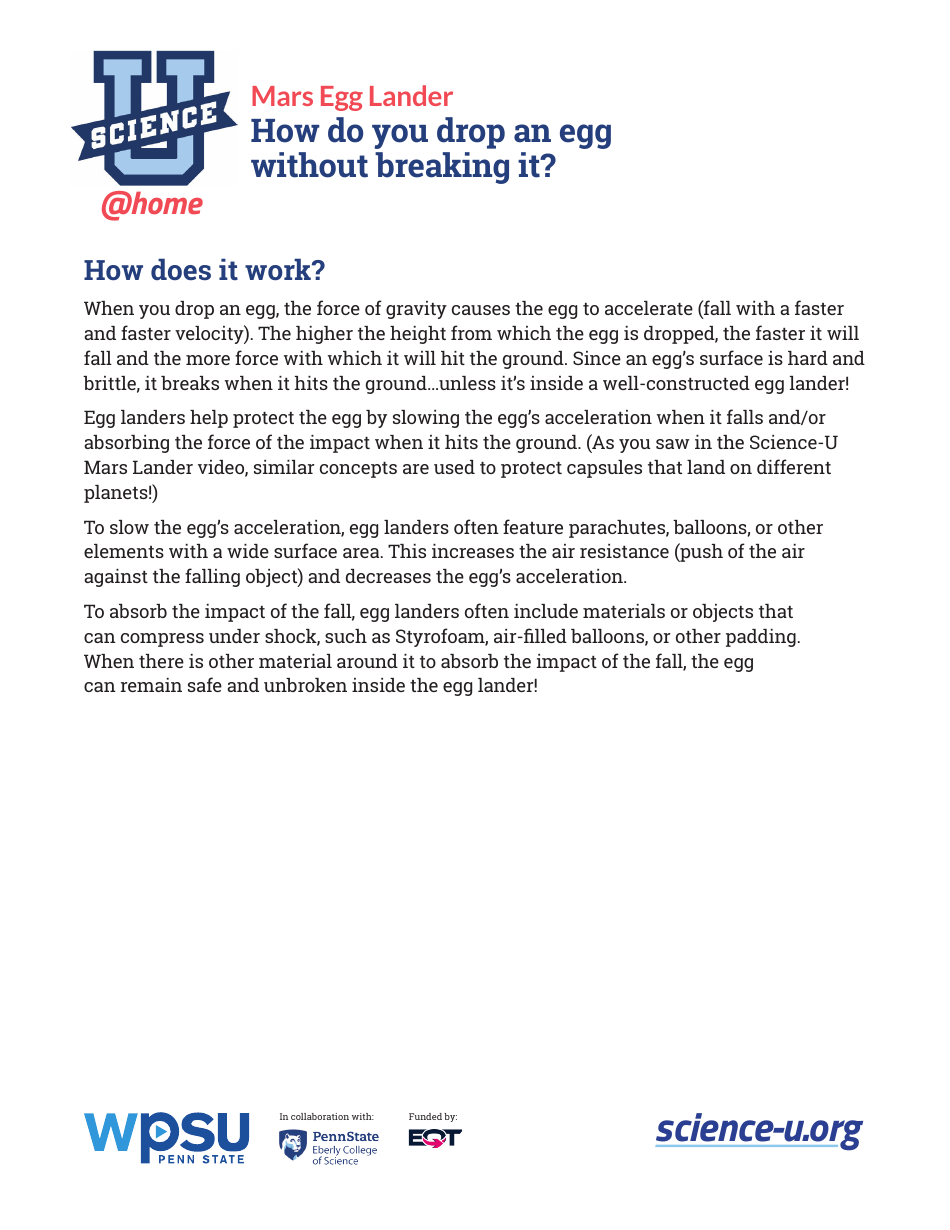 Paper NASA Egg Lander Capsule Template, Page 5