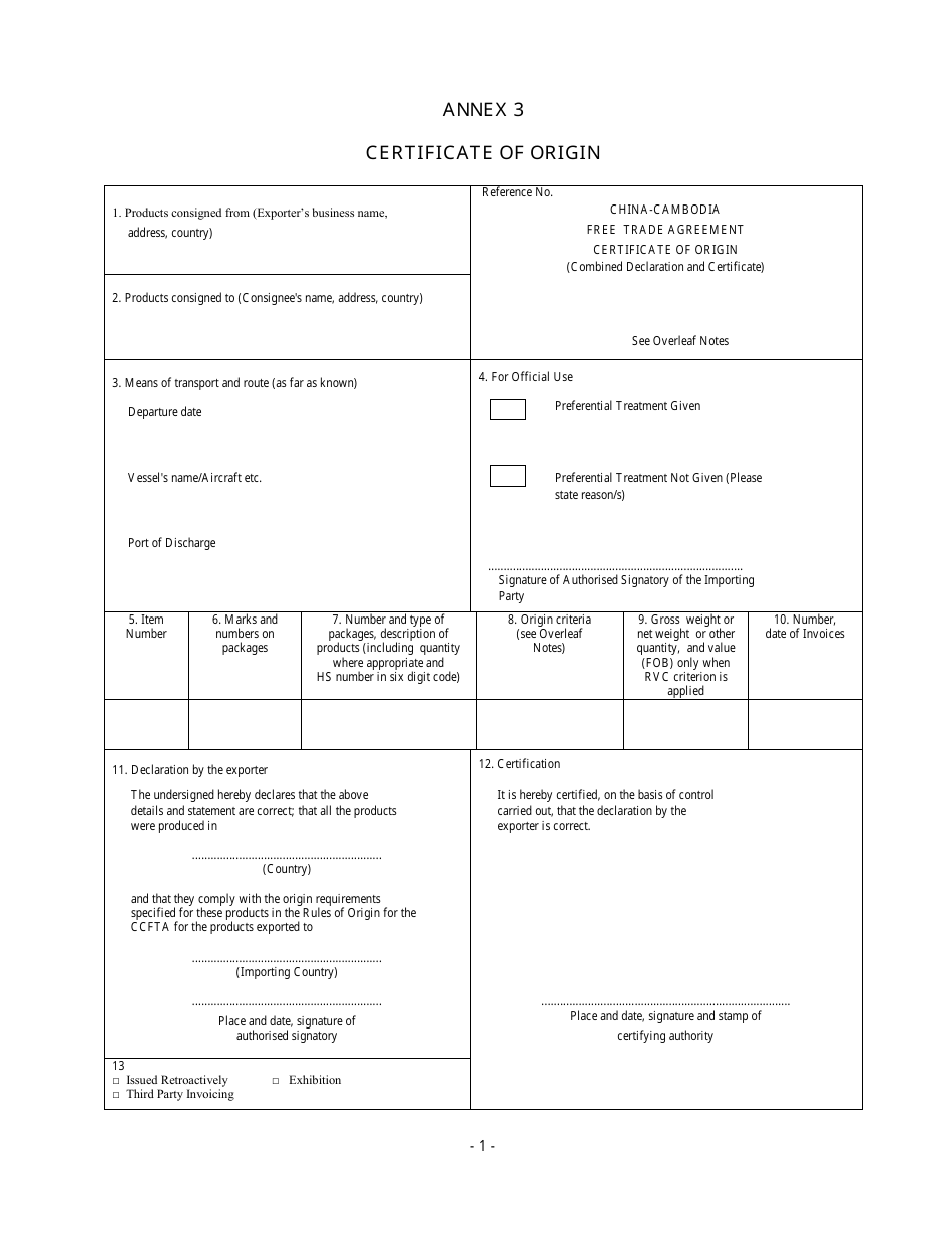 china-certificate-of-origin-china-cambodia-free-trade-agreement