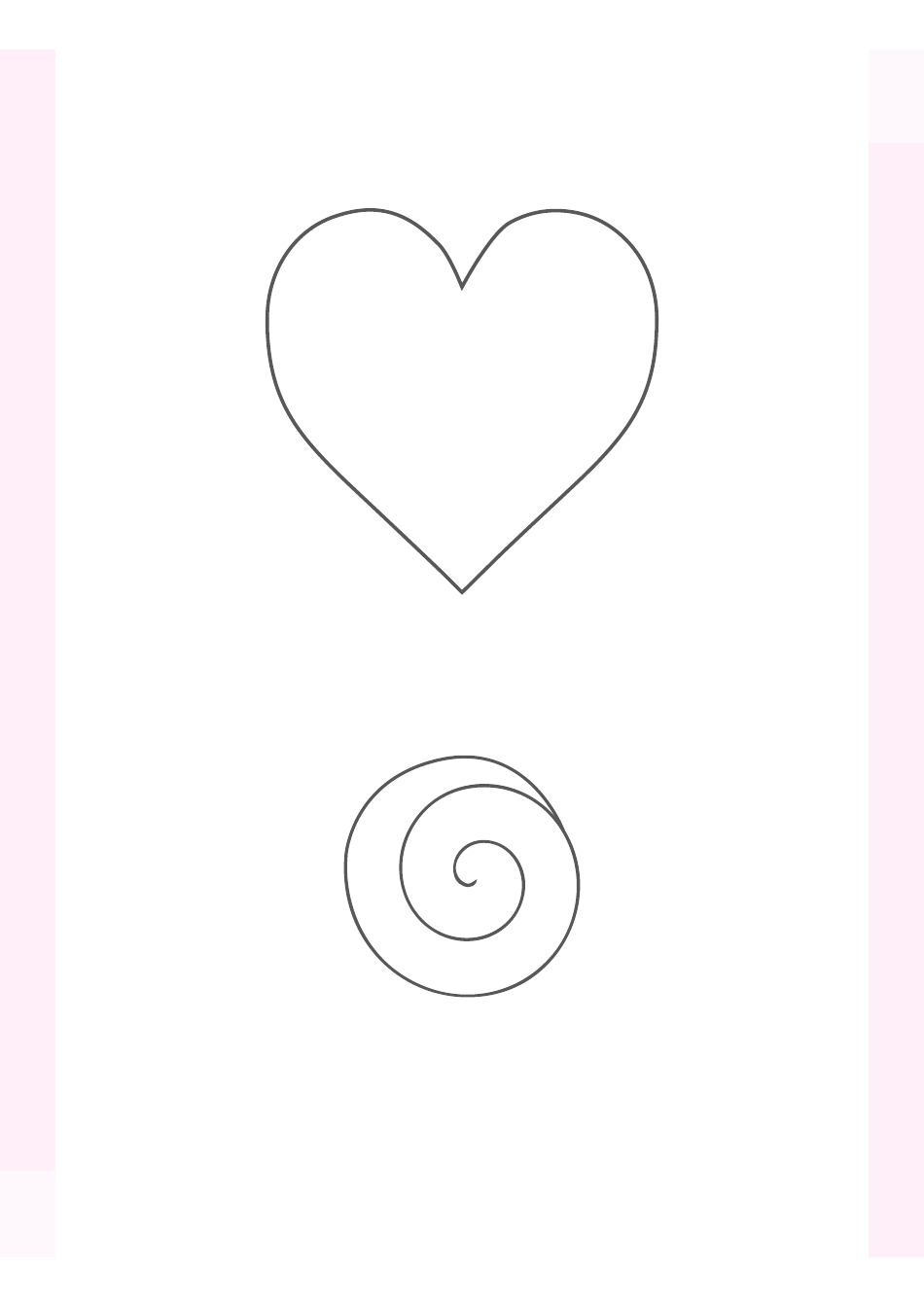 Rose Heart Template, Page 1