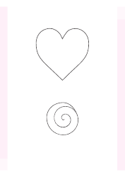Document preview: Rose Heart Template