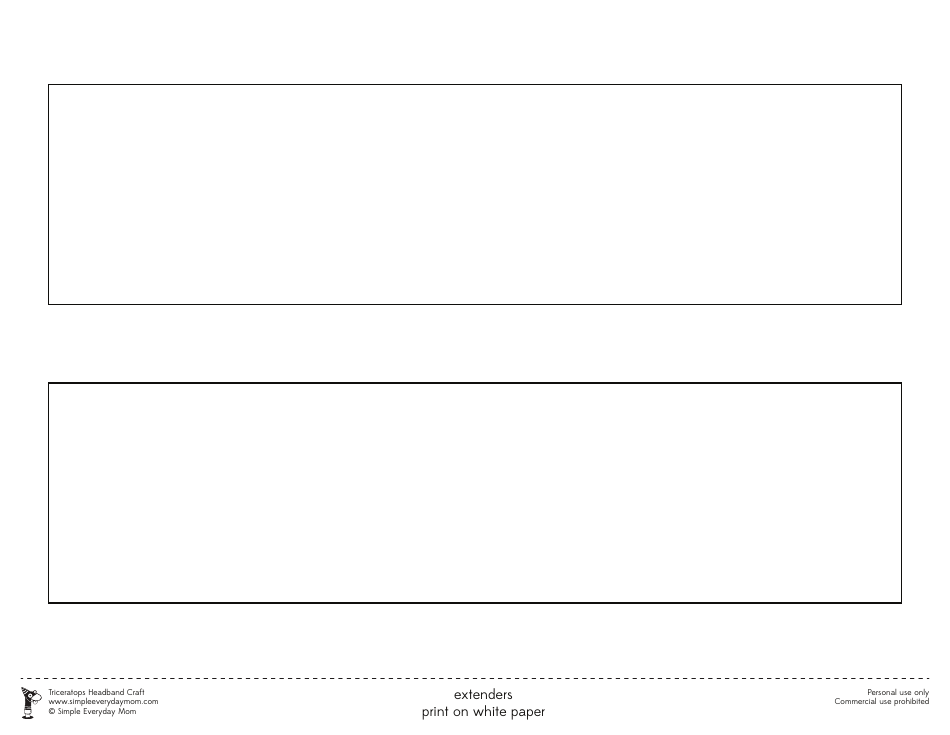 Triceratops Headband Craft Templates, Page 10