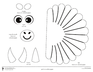 Triceratops Headband Craft Templates, Page 4