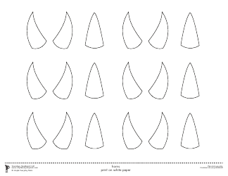 Triceratops Headband Craft Templates, Page 8