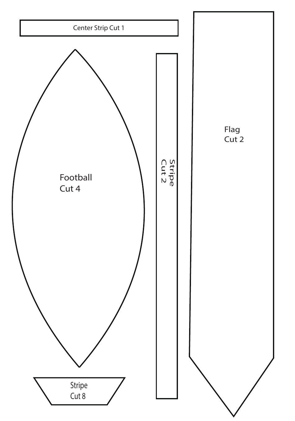 Flag Football Fun Pattern Template, Page 2
