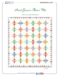 Aunt Grace&#039;s Flower Pots Quilt Pattern Templates