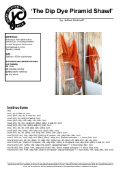 Document preview: Dip Dye Piramid Shawl Crochet Pattern