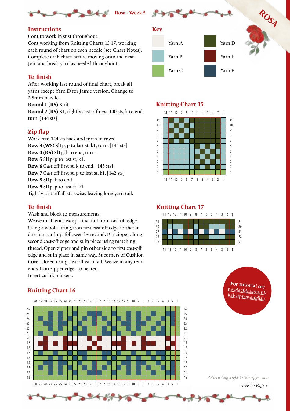 Flower Pillow Cover Knitting Patterns, Page 3