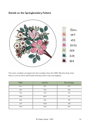 Spring Embroidery Pattern, Page 16