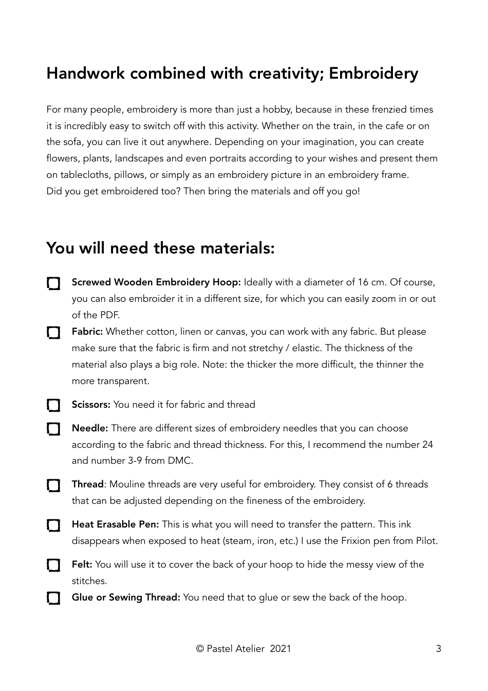 Spring Embroidery Pattern, Page 3