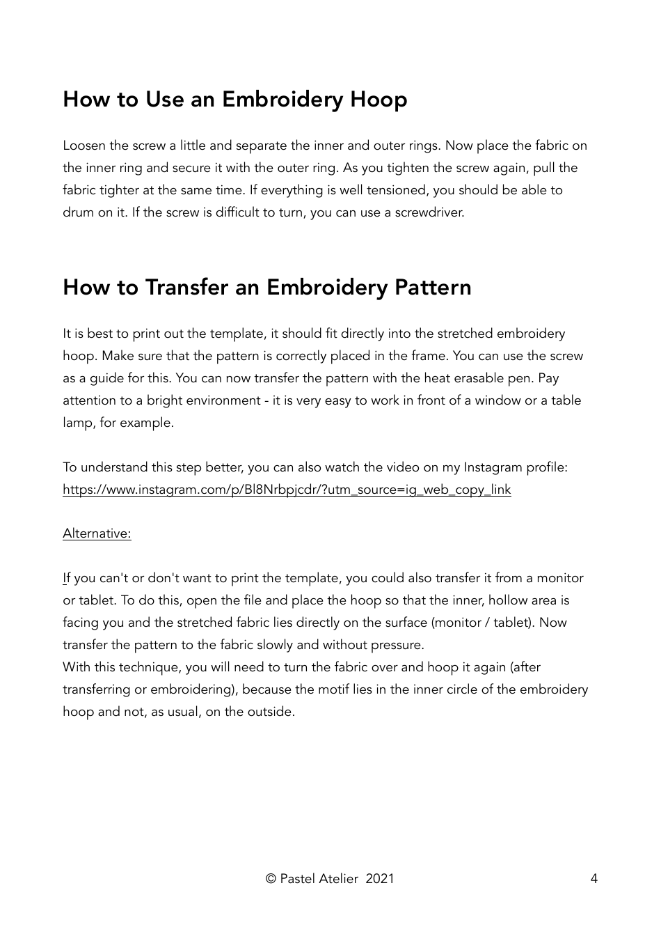 Spring Embroidery Pattern, Page 4