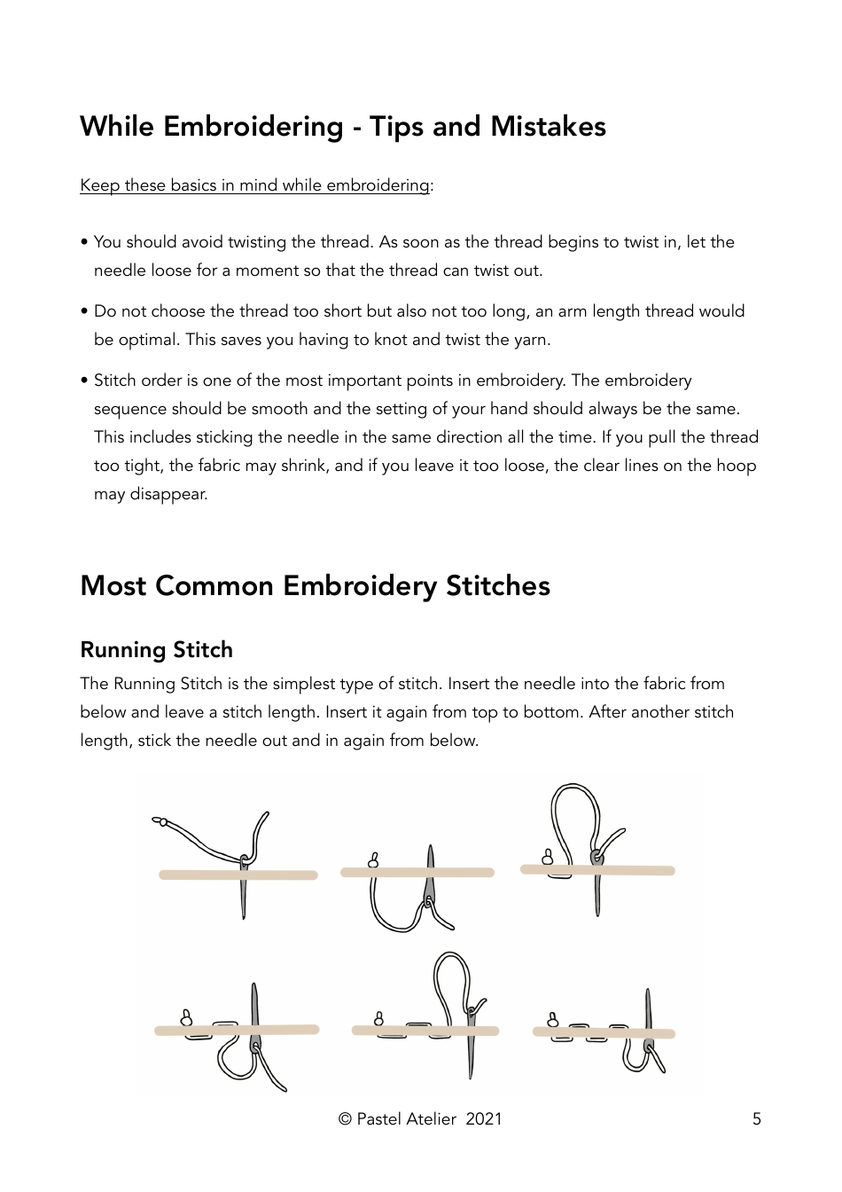Spring Embroidery Pattern, Page 5