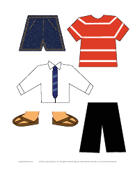 Boy and Girl Paper Doll Templates, Page 3
