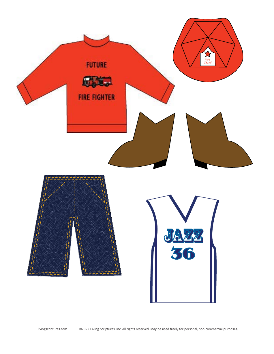 Boy and Girl Paper Doll Templates, Page 5