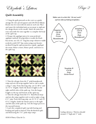 Elizabeth&#039;s Letters Quilt Pattern Templates, Page 4