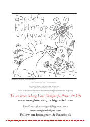 Love &amp; Hugs From Australia Embroidery Pattern Template, Page 3