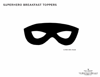 Superhero Breakfast Topper Templates, Page 2